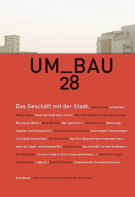 Book cover image for Das Geschäft mit der Stadt ISBN: 9783035603767